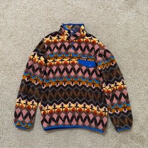 Patagonia Synchilla Snap-T Fleece Pullover Companions Big Anthos Pink